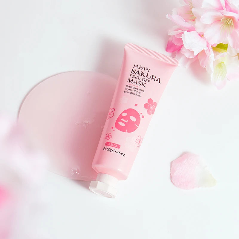 LAIKOU Coffret Soin Sakura du Japon – Kit Hydratant Anti-Âge, Lissant Anti-Rides, Éclat du Visage