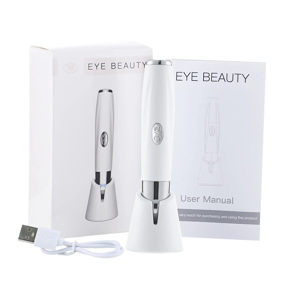 Appareil de Soin des Yeux 3-en-1 – Masseur Facial LED Anti-Cernes, Anti-Poches