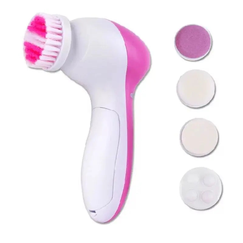 Brosse Nettoyante Visage Électrique 5-en-1 – Nettoyage, Massage, Anti-Points Noirs