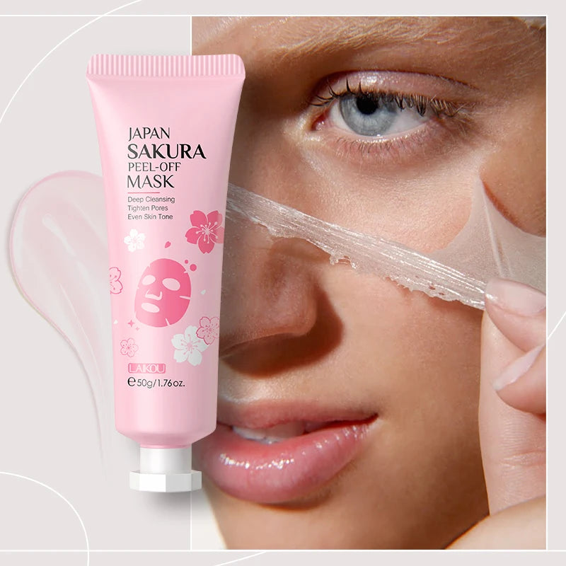 LAIKOU Coffret Soin Sakura du Japon – Kit Hydratant Anti-Âge, Lissant Anti-Rides, Éclat du Visage