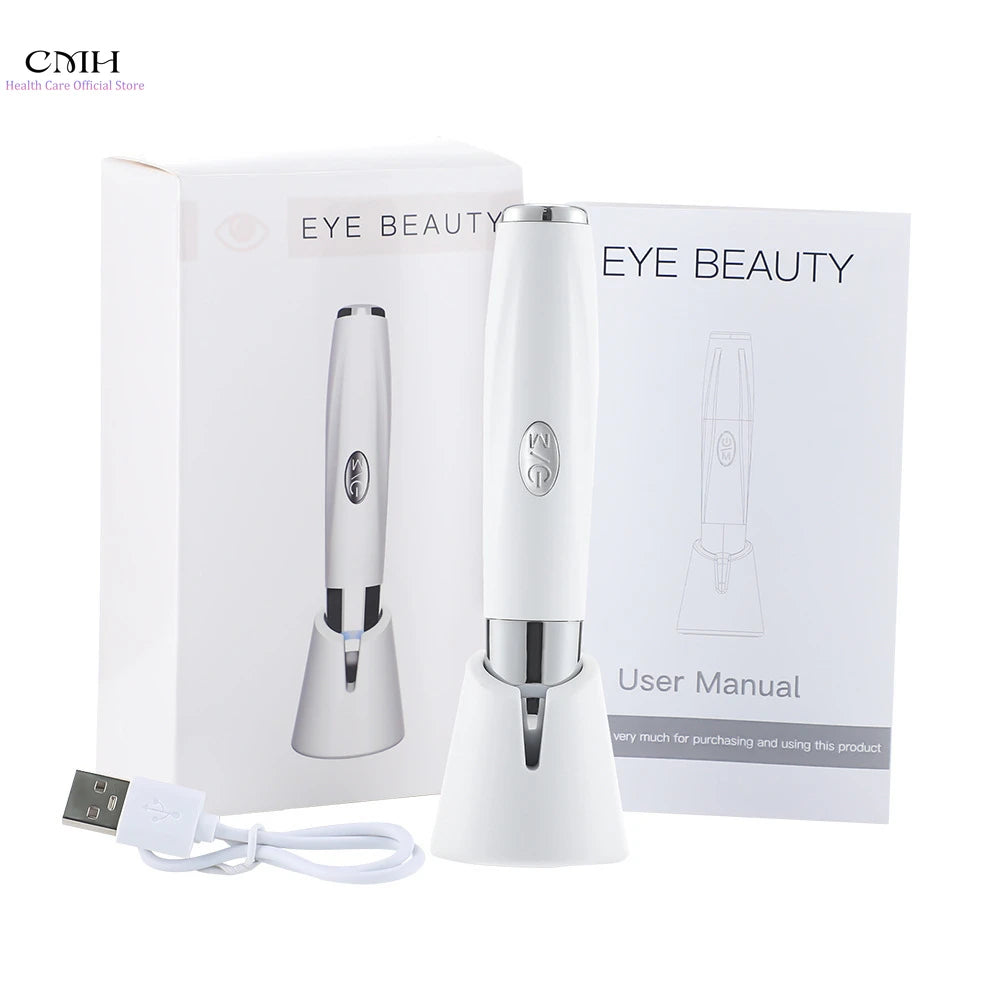 Appareil de Soin des Yeux 3-en-1 – Masseur Facial LED Anti-Cernes, Anti-Poches